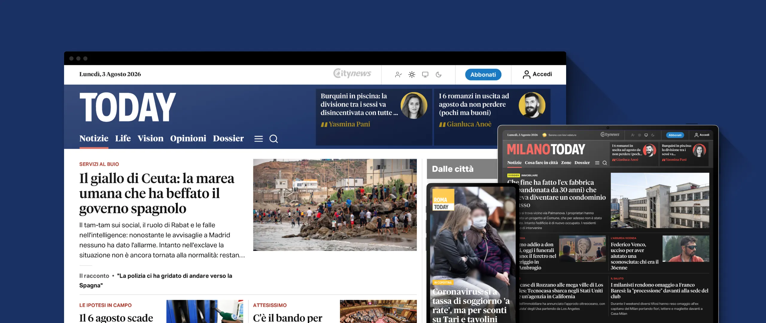 Introduction video on the Citynews website homepage