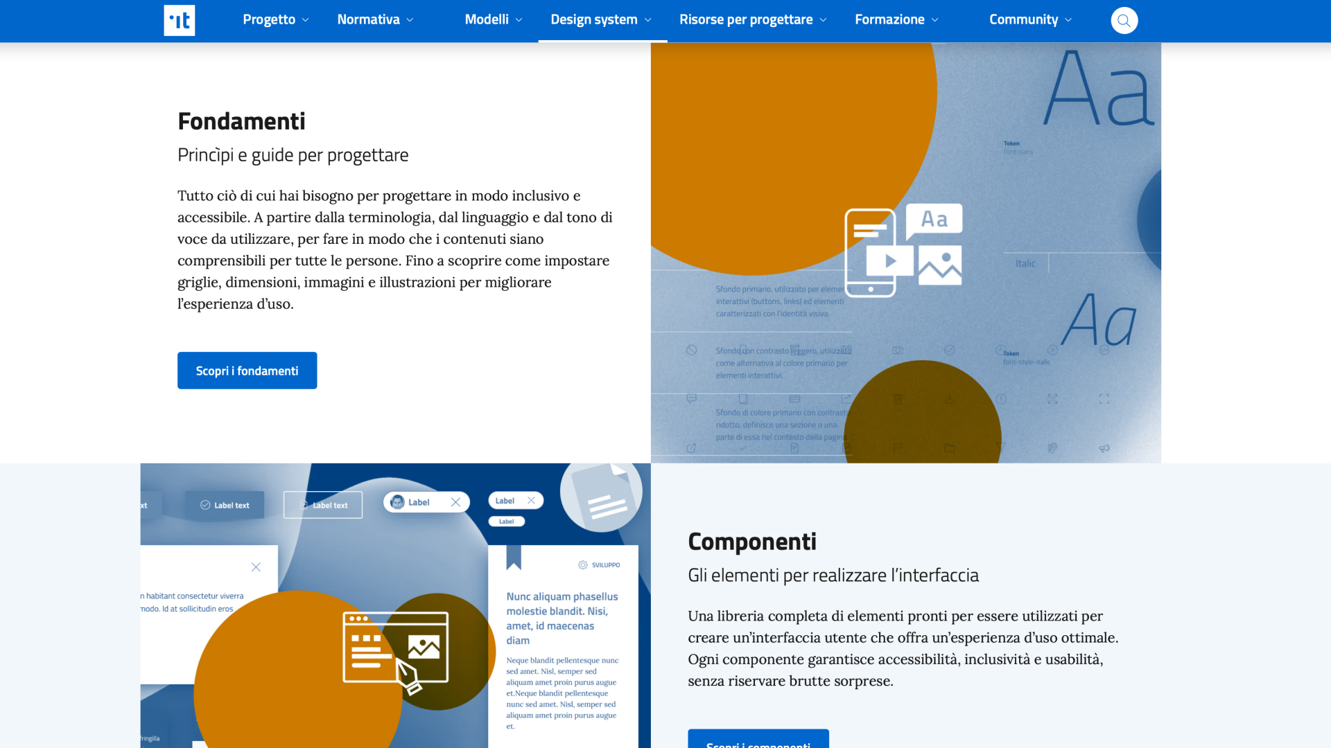 Design System Italia documentation website
