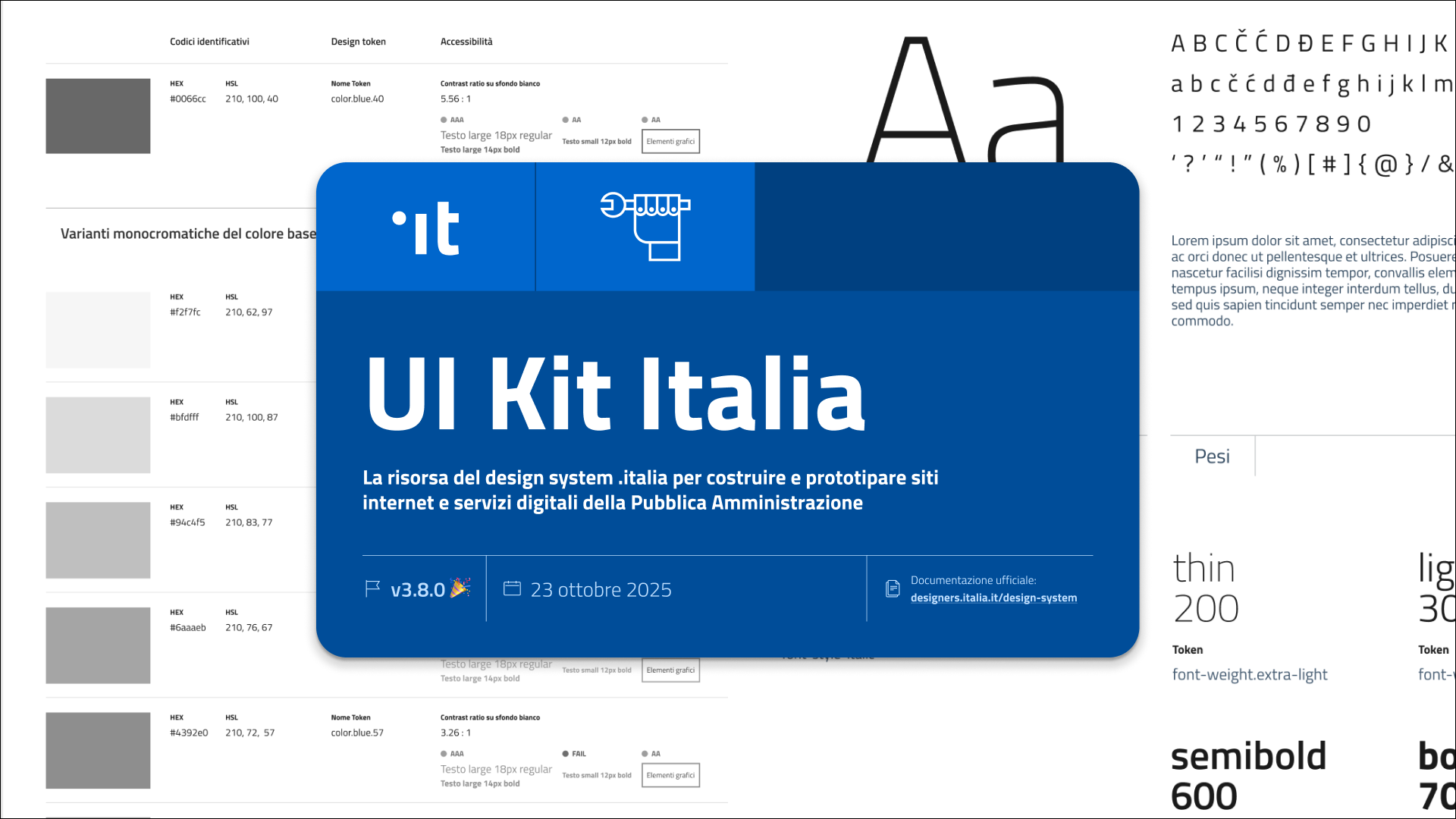 UI Kit Italia component library in Figma