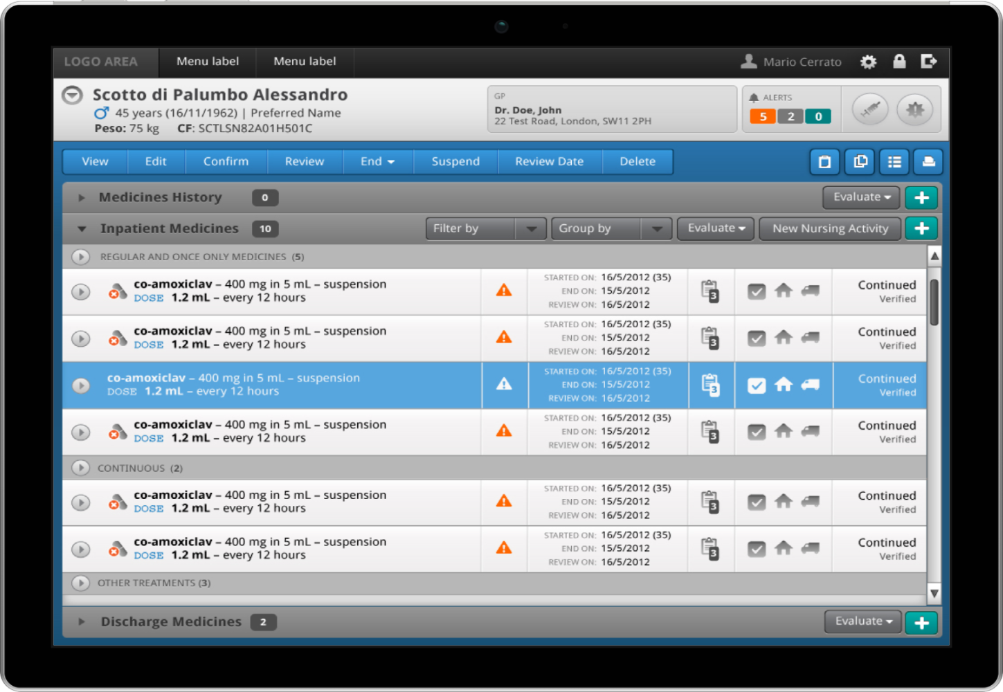 Mobile ePrescribing application for healthcare professionals