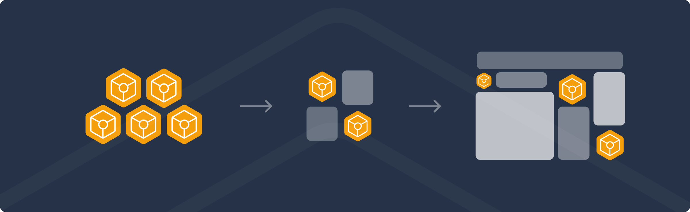 A working desk reflected in a picture